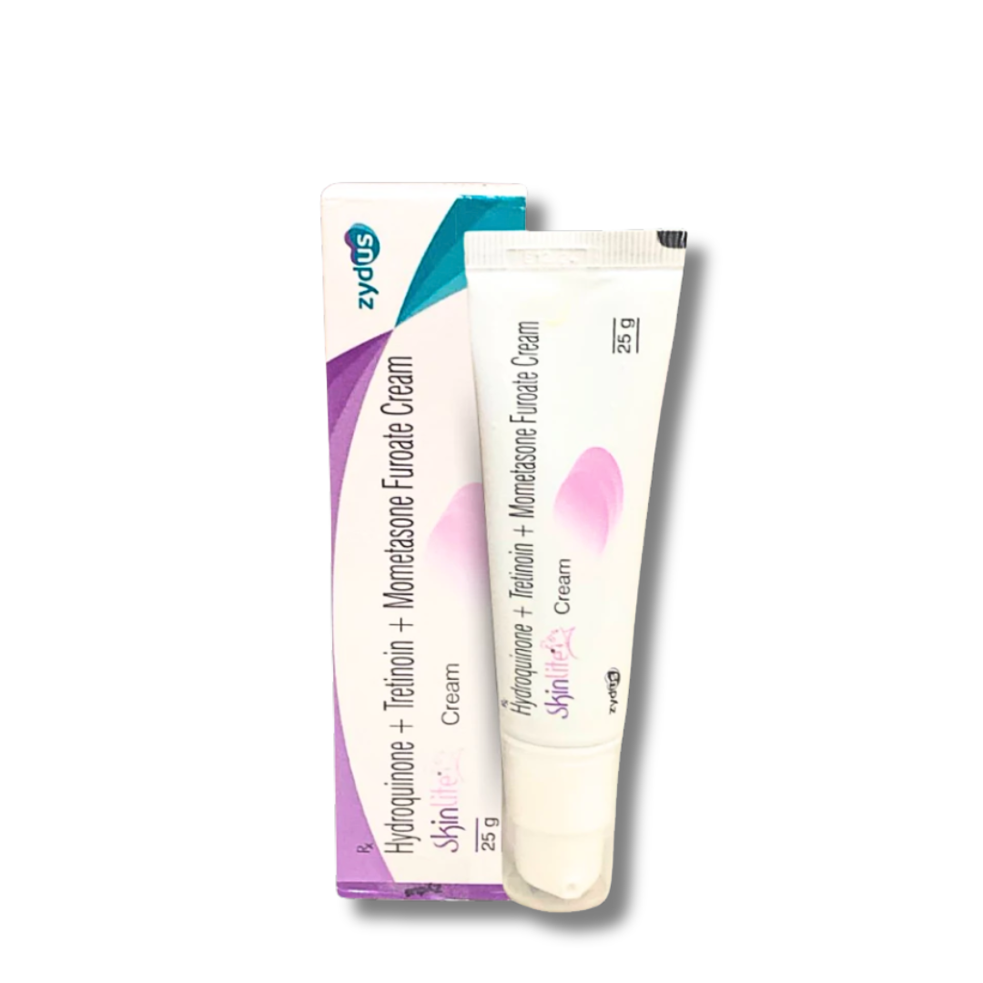 Zydus Skinlite Cream, Hydroquinone+Tretinoin+Mometasone Furoate 25g Zydus Skinlite Cream, Hydroquinone+Tretinoin+Mometasone Furoate 25g